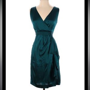 Banana Republic Teal Silk Cocktail Dress